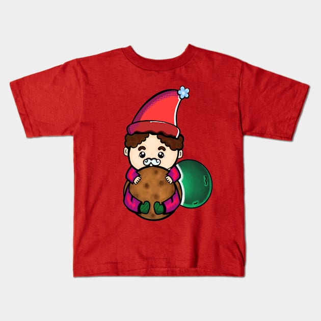 Baby Santa Kids T-Shirt by BABA KING EVENTS MANAGEMENT